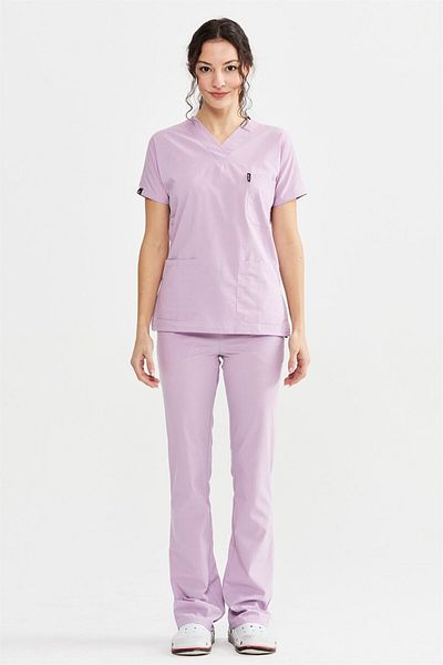 Çatı Medikal Ultralycra Spaniard - Lycra Doctor Nurse Kit Kit Scrubs Uniformă Costum chirurgical (FEMEI), Lil