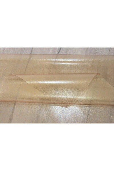 DedeEvTekstil Pvc Şeffaf Simli Silinebilir Masa Örtüsü 005