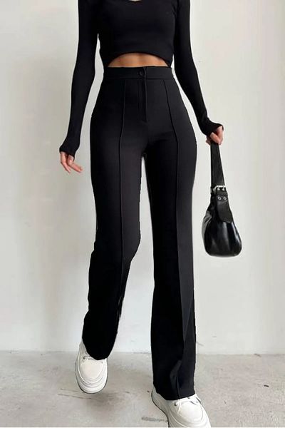 BLG SPORTSWEAR Dámske nohavice Palazzo Premium Cord Wide