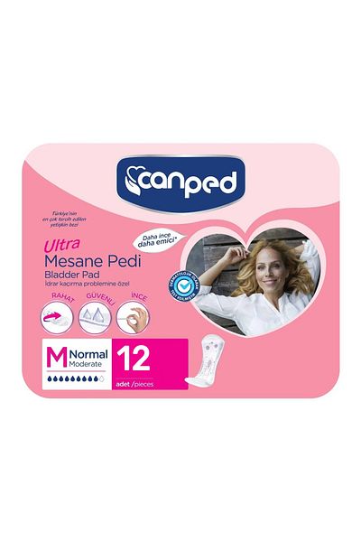 Canped Ultra Maternity Bladder Pad Normal (M-Medium) 1 Pack 12 Pieces