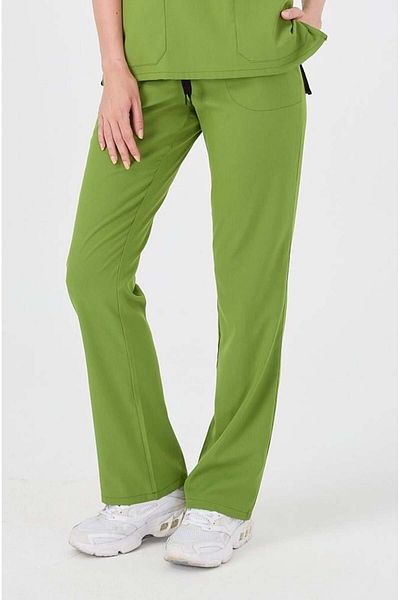 Çatı Medikal Happiness Spaniard - Scrubs Doctor Nurse din Lycra verde fistic (FEMEI), Tricou chirurgical cu fund unic
