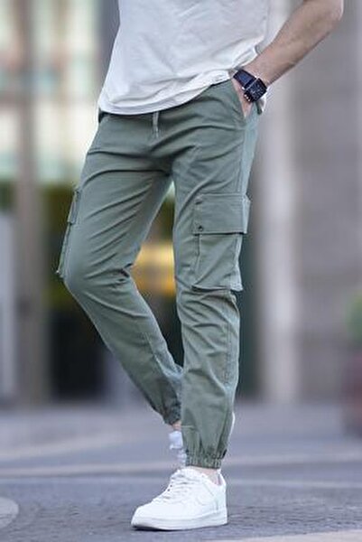 Madmext Erkek Mint Yeşili Kargo Cep ...