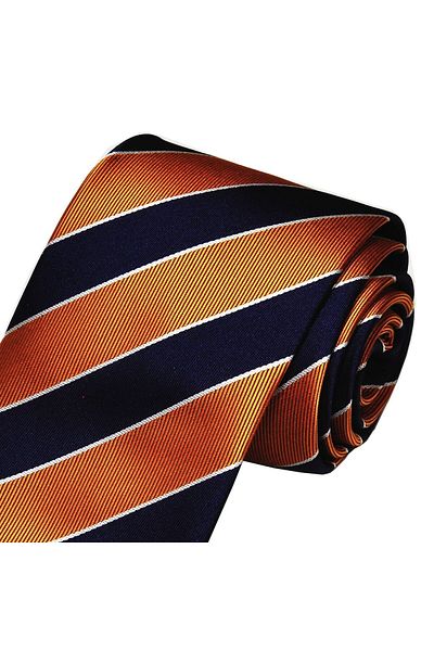 Eyida Striped microfiber Jacquard Woven Tie - Handmade BOU007