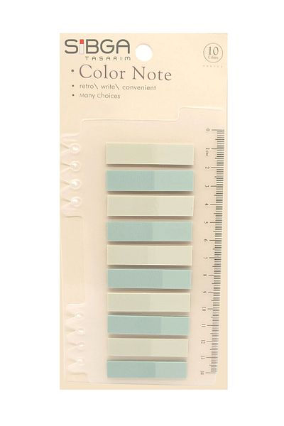sibga tasarım Transparent Colored Post-It Note Paper - 200 Sheets Bookmark Sticker