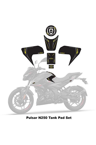 Redline Grafik Bajaj Pulsar N250 2023 Model Tank Pad Set Sarı Edition Special...