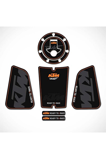 Redline Grafik KTM DUKE 125-200-390 TANK PAD SET Siyah Turuncu
