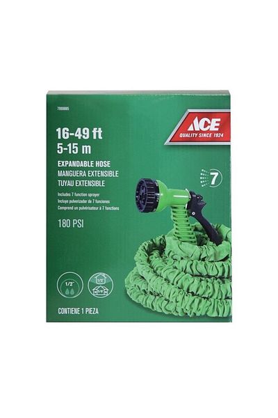ACE Expandable Water Hose with 7-Function Sprayer 16-49ft