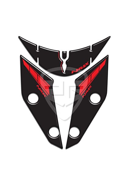 Redline Grafik Yamaha NMax Çamurluk Koruma Pad Siyah Kırmızı