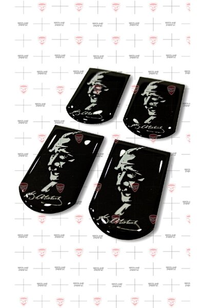 Redline Grafik 4'lü Kemal Atatürk Damla Sticker