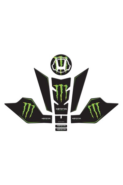 Redline Grafik Cf Moto NK 250 2023 Uyumlu Tank Pad Seti monster yesil Redline...