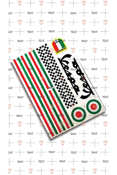 Redline Grafik Vespa Reflektif Sticker Set