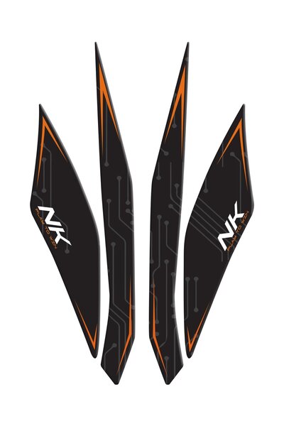 Redline Grafik CFMOTO 2023 250 nk turuncu kafa grenaj pad