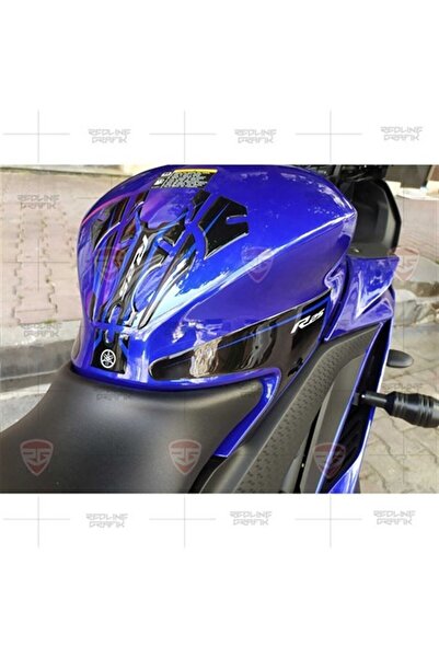 Redline Grafik Yeni Kasa R25 Tank Pad Seti 5 Parça Özel Üretim Race Red Black