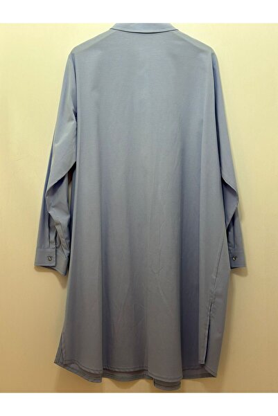 FUAT GÜRSEN Довга сорочка-туніка з обробкою стрічкою з каменем