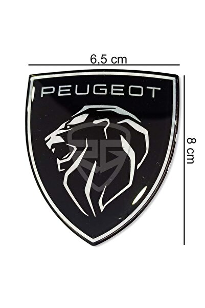 Redline Grafik Peugeot Logo 3D Arma Amblem Sticker