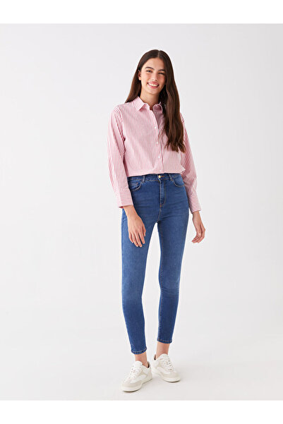 LC Waikiki Indigo High Waist Jupiter Super Skinny Fit Women's Jean Pants