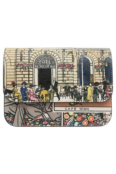 Dogo Women's Vegan Leather Multicolored Handbag - Cafe Wien Design
