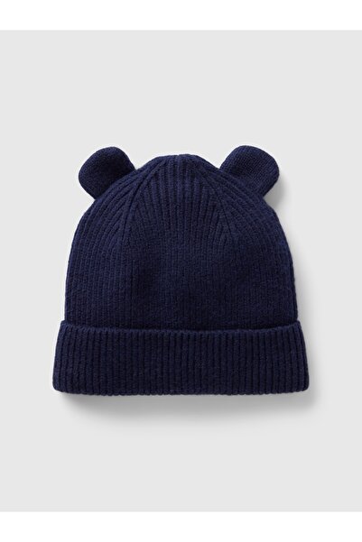 GAP Bebek Lacivert CashSoft Ayıcık Detaylı Bere