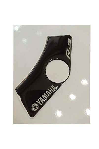 Redline Grafik Yamaha R25 Beyaz Yazılı Siyah Mesnet Pad Gidon Pad