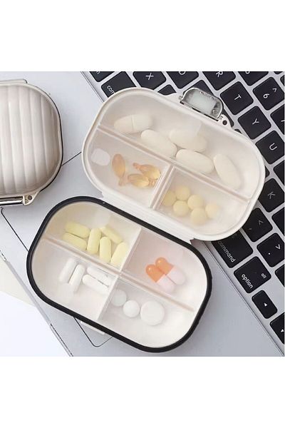Buffer Portable Medicine Box 7 Days Compartment Large Medicine Box