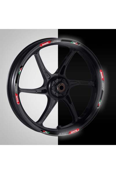 Redline Grafik Benelli Kırmızı 3D Reflektif Yansıtma Özellikli Damla Jant Şeridi
