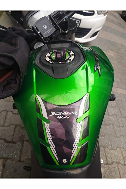 Redline Grafik Bajaj Dominar Tank Pad Set Yeşil-Siyah