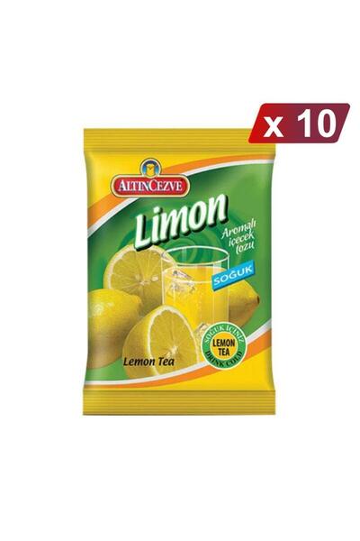 Altıncezve Limon Aromalı İçecek Tozu - Soğuk 450 G - 10LU PAKET