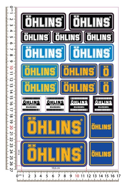 Redline Grafik OHLINS Sticker Set