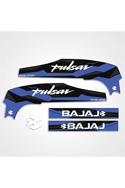 Redline Grafik BAJAJ Pulsar NS200 AKSESUAR ŞASE 3D KABARTMALI DAMLA STİCKER MAVİ