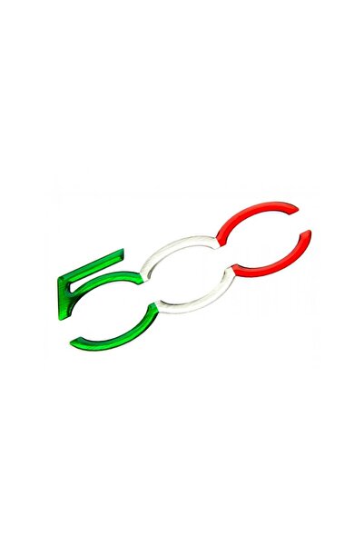 Redline Grafik Fiat 500 3D Sticker 2 Adet