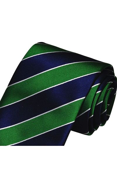 Eyida Striped microfiber Jacquard Woven Tie - Handmade BOU007
