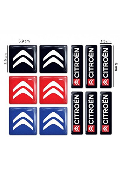3M Citroen 3D Sticker Set 6 Adet