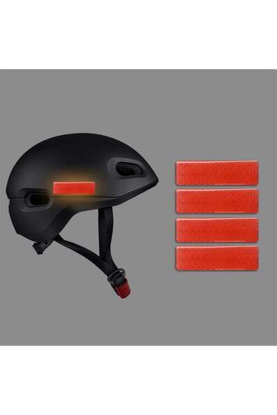 Redline Grafik Motorsiklet Bisiklet Kask Uyarıcı Reflektif İkaz Sticker 4'lü