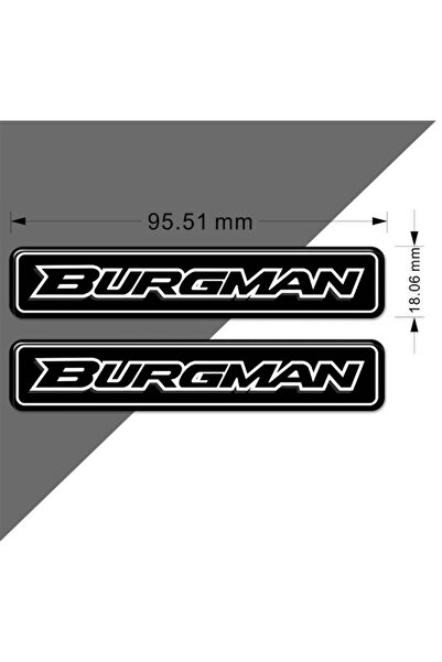 Redline Grafik Suzuki Burgman 3D Kabartmalı Arma Sticker Yapıştırma