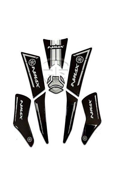 Redline Grafik Yamaha NMax Basamak Koruyucu Pad Siyah Beyaz