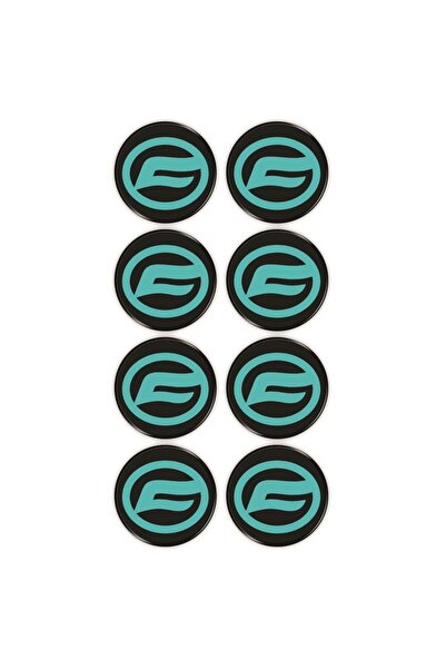 Redline Grafik Cf Moto Logo 8'li Koruma Takozu 3D Sticker Etiket Siyah Turkuaz