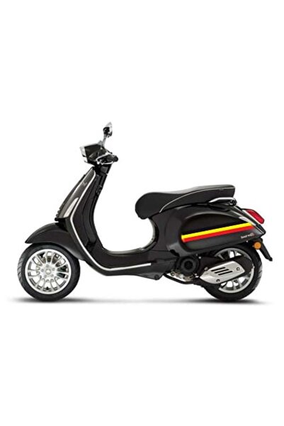 Redline Grafik Scooter siyah kırmızı sarı şerit sticker 100 cm