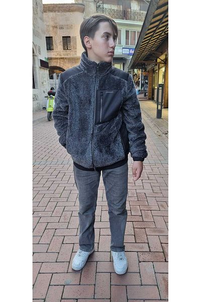 lumberjack Original Cold-Proof Men's Polar Zippered Anthracite Outdoor Polar