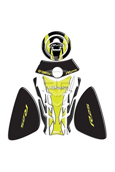 3M Yamaha R25 Eski Kasa Tank Pad Set Sarı