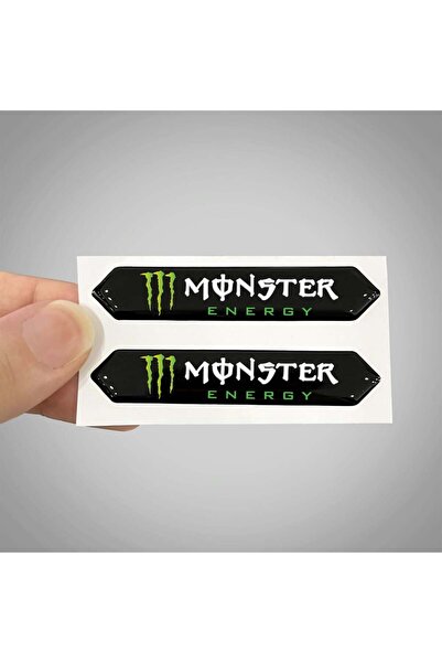 Redline Grafik Monster 3D Arma Sticker Yapıştırma 2 Adet