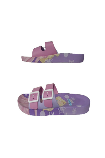 GEZER Girl's Purple-Lilac-Pink Double Buckle Non-Slip Sole Daily Slippers Gzrr101-99