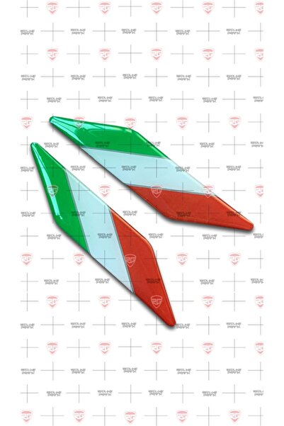 Redline Grafik Italya 2 parça 3D Damla Sticker