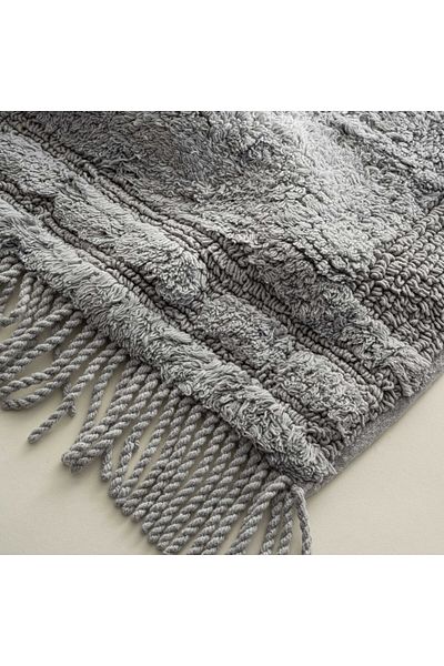 Ecocotton Σετ πατάκι μπάνιου Luna 2 τεμαχίων 100% βαμβακερό γκρι 60x90-40x60
