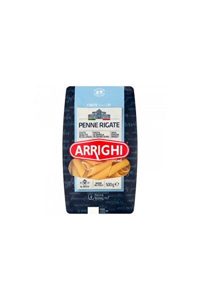 ARRIGHI Penne Rigate Kalem Makarna İtalyan Makarnası 500 g e