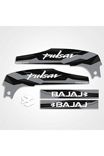 Redline Grafik BAJAJ Pulsar NS200 AKSESUAR ŞASE 3D KABARTMALI DAMLA STİCKER GRİ
