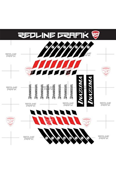 Redline Grafik İNAZUMA JANT ŞERİDİ