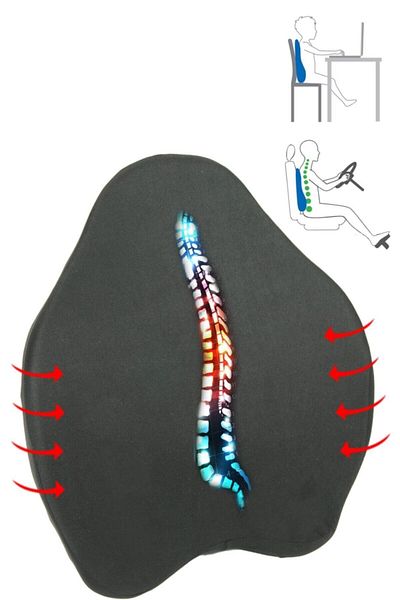 Viscomina Orthopedic Waist Pillow Visco Chair Cushion - New Generation