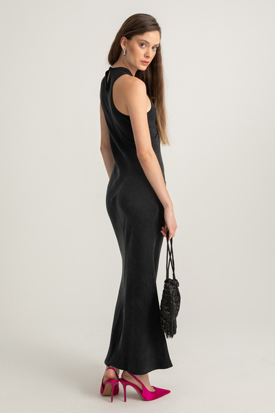 boneqa barcelona Ebru Lale İşlemeli Elbise