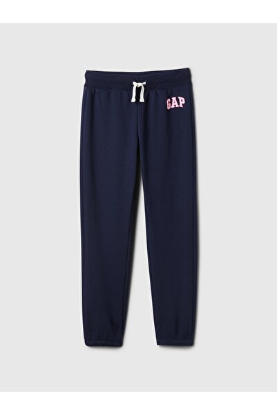 GAP Kız Çocuk Lacivert Gap Logo Jogger Fleece Eşofman Altı