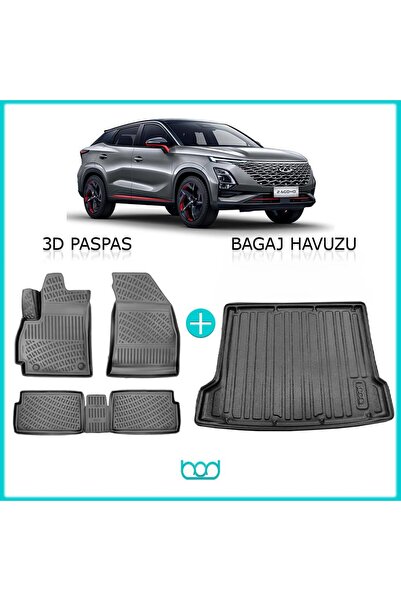 Bod Chery Omoda 5/Pro 3D Havuzlu Paspas ve Bagaj Havuzu Seti